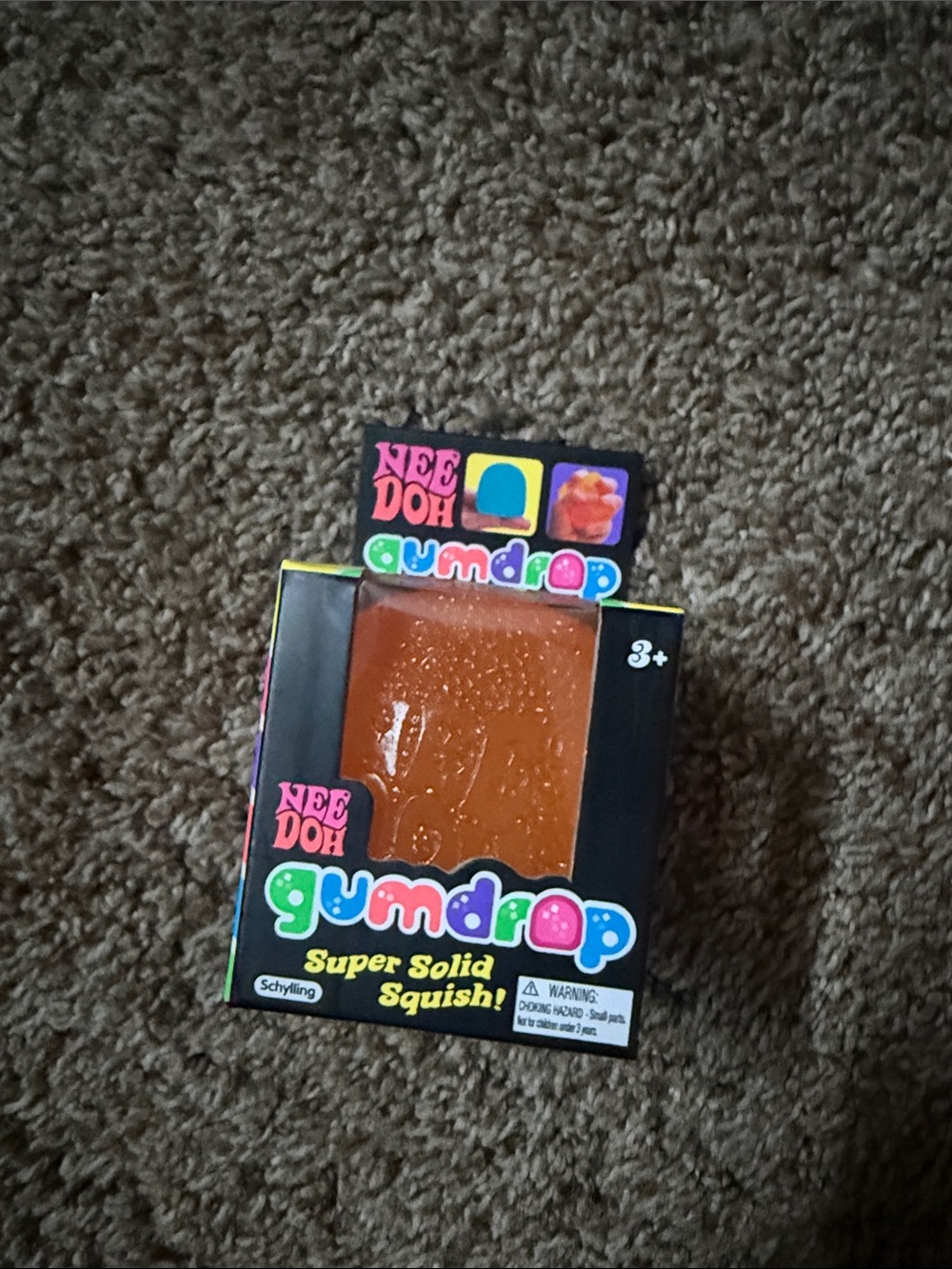 Needoh Gumdrop Super Solid Squish - Orange